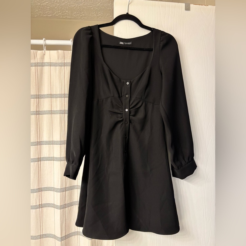 Zara black mini dress
